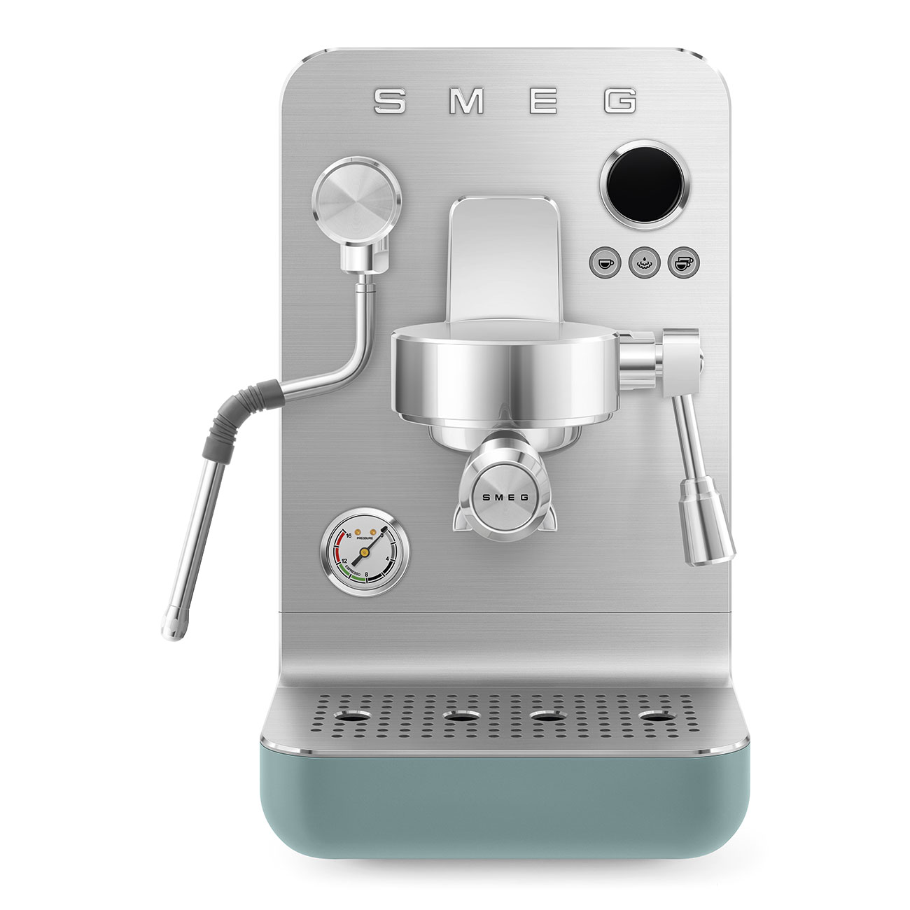 SMEG EMC02EGMEU Рожковая эспрессо кофемашина, цвет изумрудно-зеленый матовый