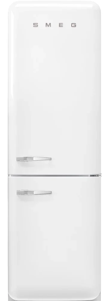 SMEG FAB32RWH6 Отдельностоящий двухдверный холодильник, стиль 50-х годов, 60 см, белый, No-frost, пе
